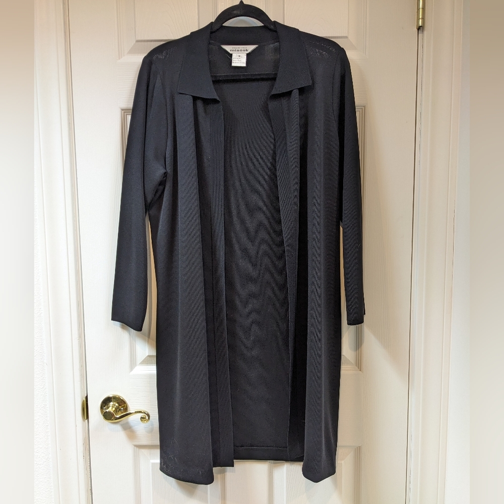 Misook Black Knit Cardigan